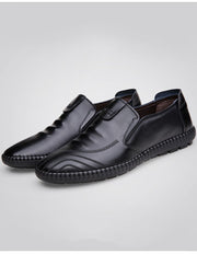 Men's Casual Breathable PU Leather Shoes Regular Fit
