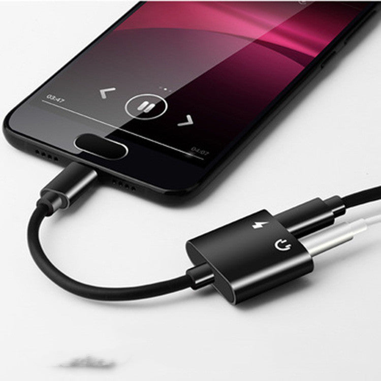 Mobile Phone Headset Adapter Cable Audio Adapter Cable Listening To Music Charging