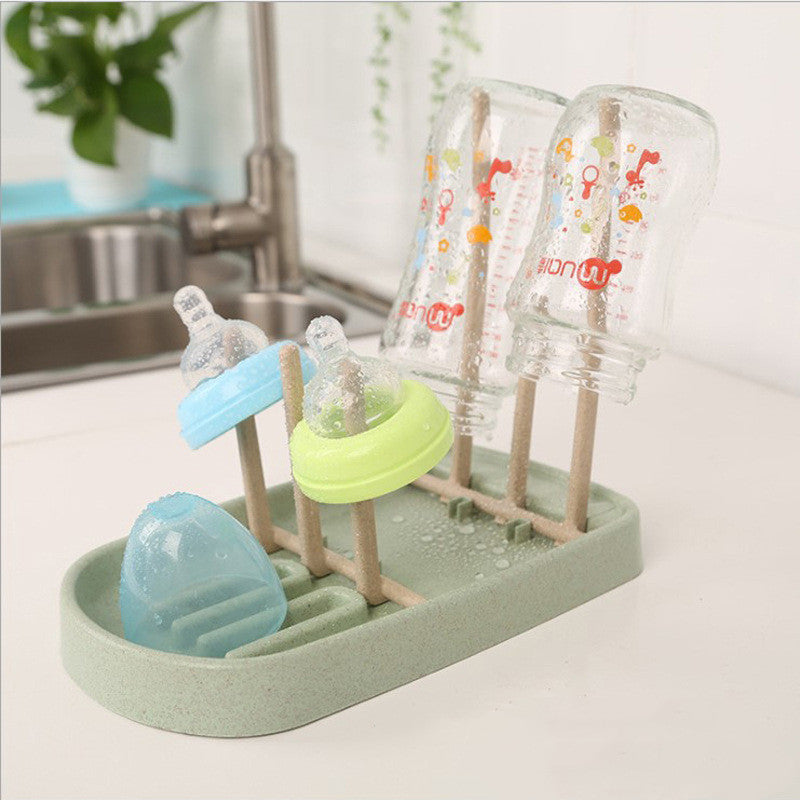 Baby Bottle Drying Rack Drain Stand Water Cup Holder Storage Box