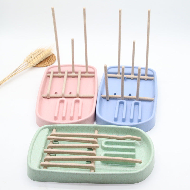 Baby Bottle Drying Rack Drain Stand Water Cup Holder Storage Box