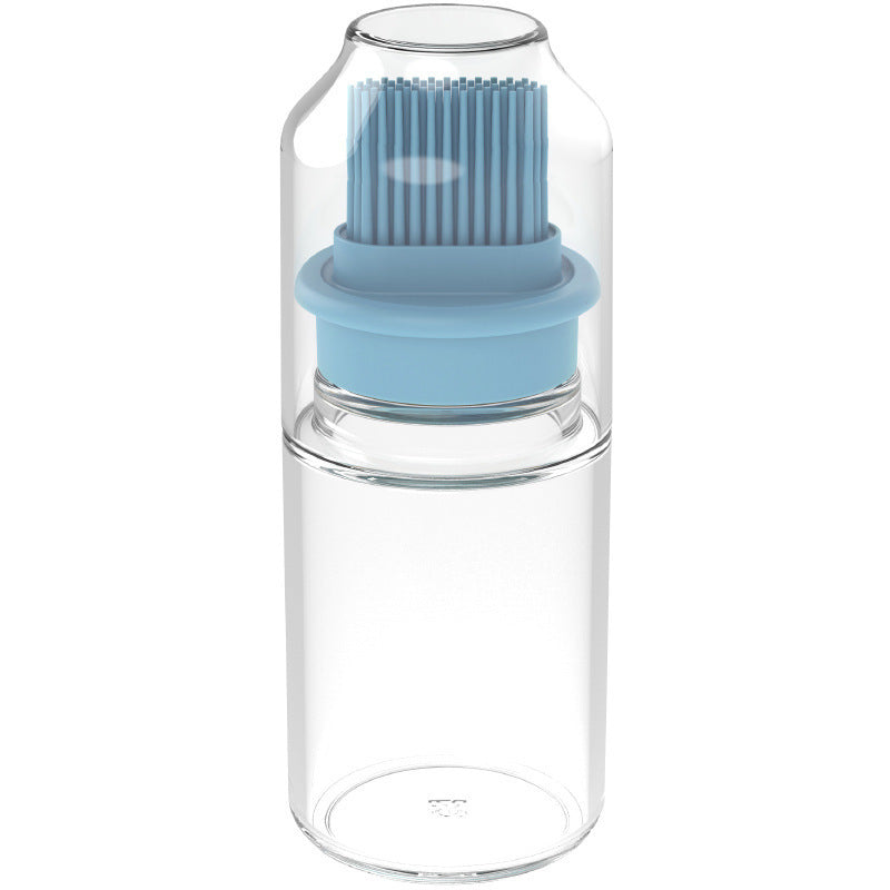 Portable Oil Bottle with Silicone Brush – High-Temperature BBQ & Baking Tool