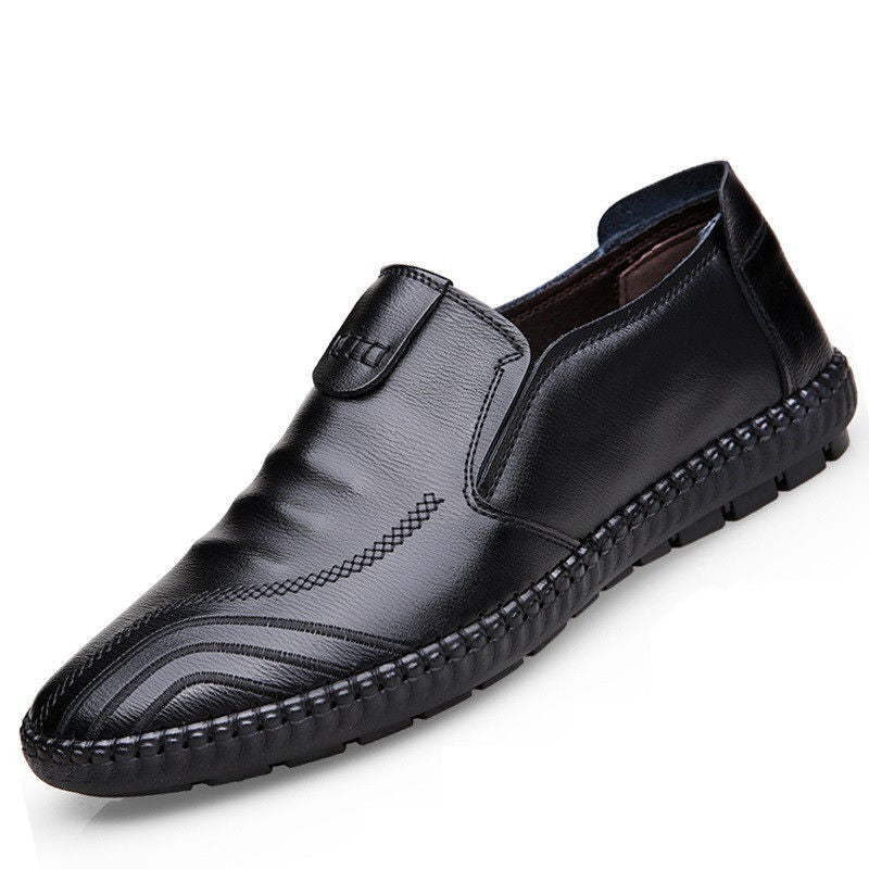 Men's Casual Breathable PU Leather Shoes Regular Fit