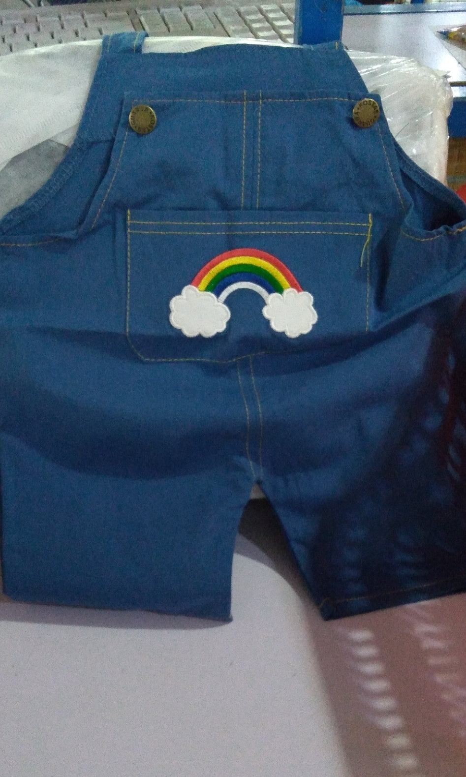 Rainbow Bib Pants for Girls – Cute Baby Kids Overalls Outfit