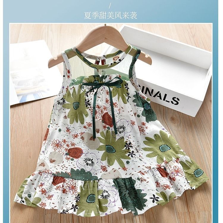 Girls Western Style Rabbit Hair Midi Skirt Sleeveless Casual