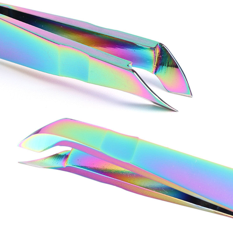 Electroplated Nail Clippers Set – Dead Skin Fork, Tweezers & Manicure Tools