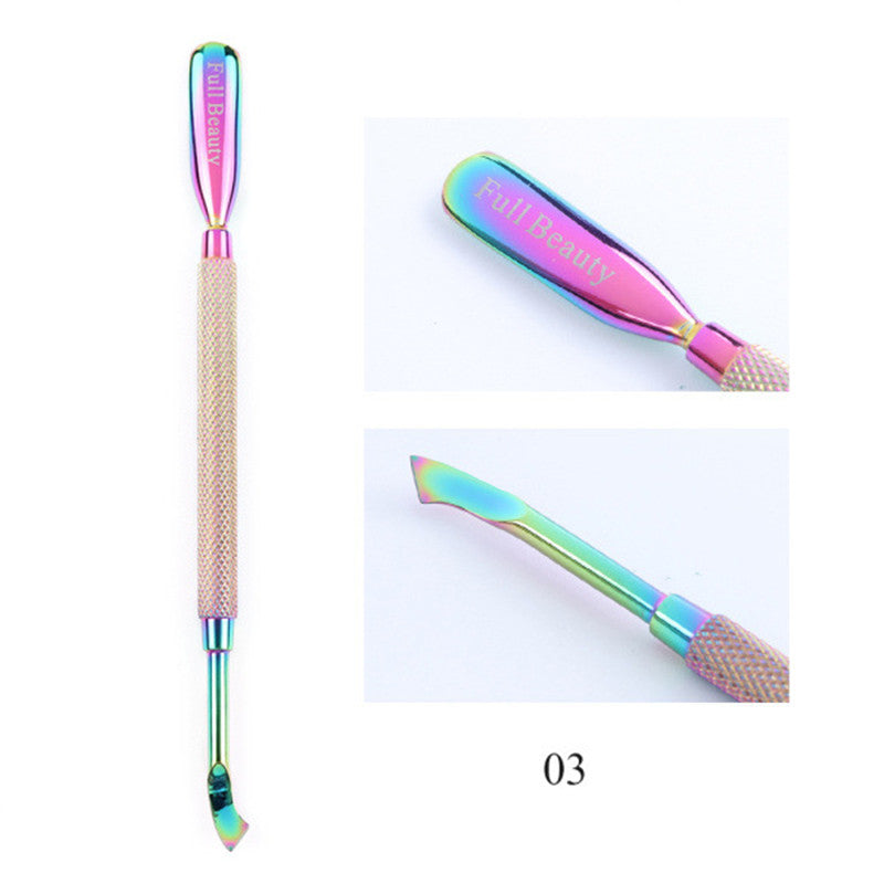Electroplated Nail Clippers Set – Dead Skin Fork, Tweezers & Manicure Tools