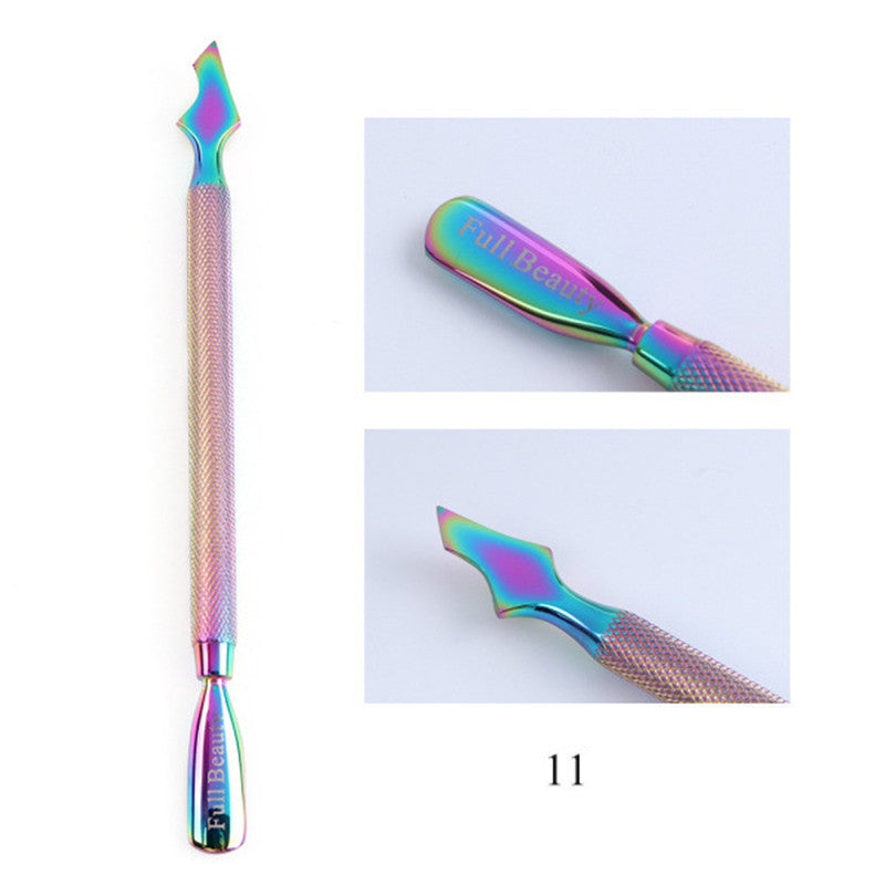 Electroplated Nail Clippers Set – Dead Skin Fork, Tweezers & Manicure Tools