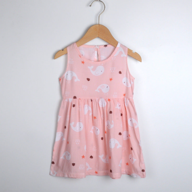 Women's Cotton Silk Beach Princess Dress