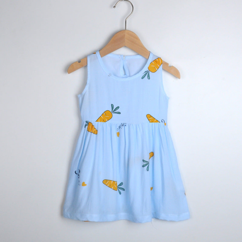 Women's Cotton Silk Beach Princess Dress