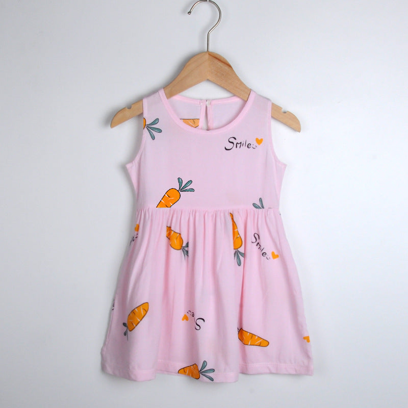 Women's Cotton Silk Beach Princess Dress