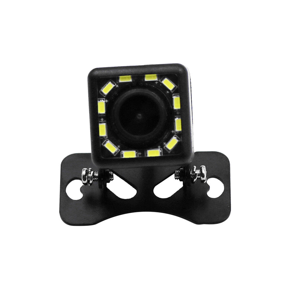 12-Lamp Car HD Night Vision External CCD Camera – Black