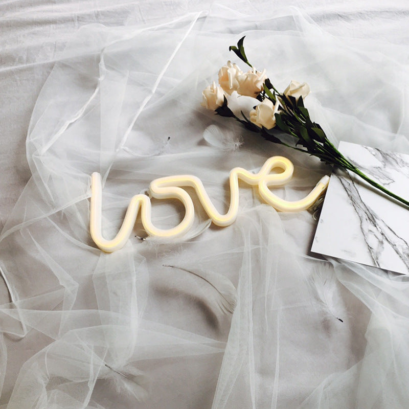 Silicone LED Neon Love Sign Lamp IP44 Indoor Wedding Decor