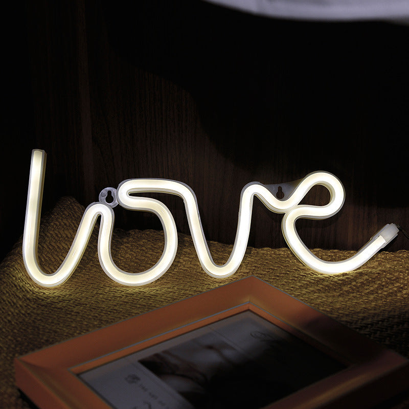 Silicone LED Neon Love Sign Lamp IP44 Indoor Wedding Decor