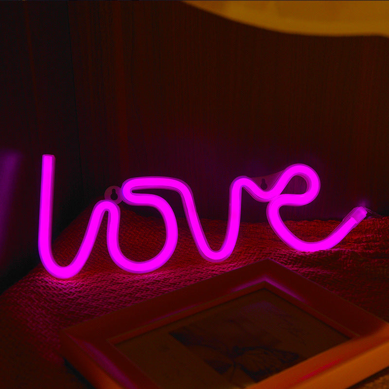 Silicone LED Neon Love Sign Lamp IP44 Indoor Wedding Decor
