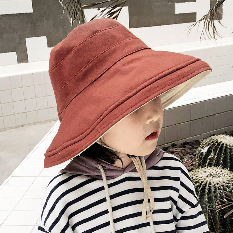 Sun Protection Big Brim Sun Hat Parent-Child Double-Sided