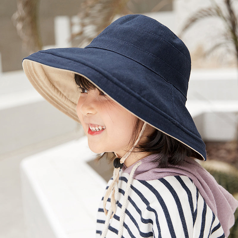 Sun Protection Big Brim Sun Hat Parent-Child Double-Sided