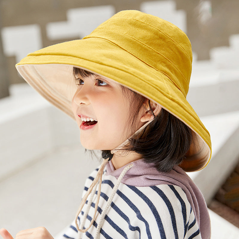 Sun Protection Big Brim Sun Hat Parent-Child Double-Sided