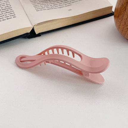 Color Frosted Toothed Duckbill Back Head Clamp