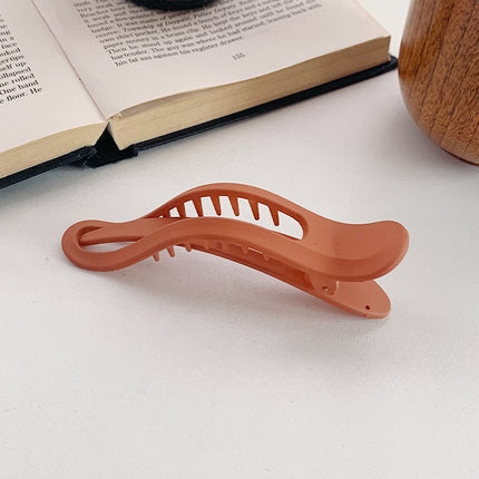 Color Frosted Toothed Duckbill Back Head Clamp