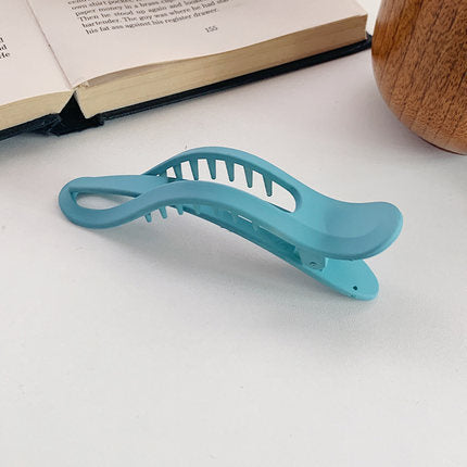 Color Frosted Toothed Duckbill Back Head Clamp