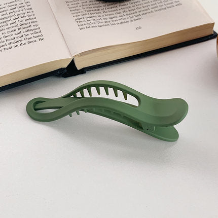Color Frosted Toothed Duckbill Back Head Clamp
