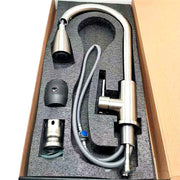 Stainless Steel Kitchen Hot And Vold Pull Rotating Faucet Sink Stainless Steel Mixing Valve