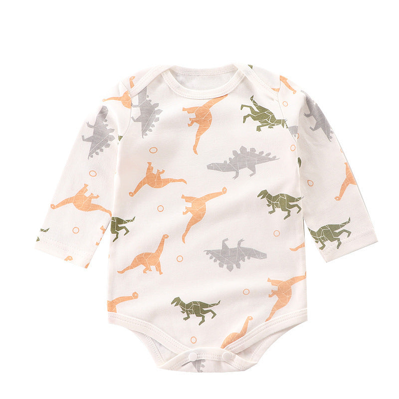 Cotton Thin Baby One-Piece Pajamas – Autumn Newborn Triangle Romper