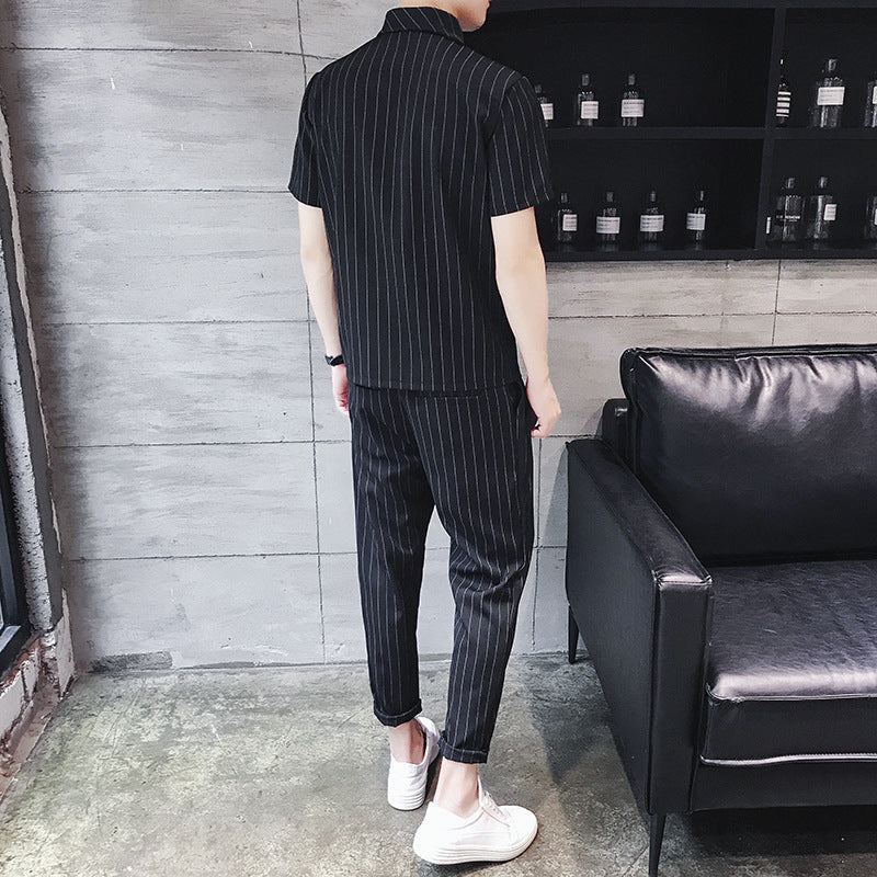 Social Youth Movement Nine Pants Two-Piece Set