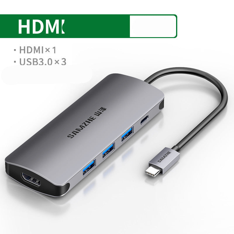 USB-C Multi-Port Expansion Dock – 7-in-1 Hub with 4K HDMI, 3×USB 3.0, SD/MicroSD, 100W PDUSB-C Multi-Port Expansion Dock – 7-in-1 Hub with 4K HDMI, 3×USB 3.0, SD/MicroSD, 100W PD