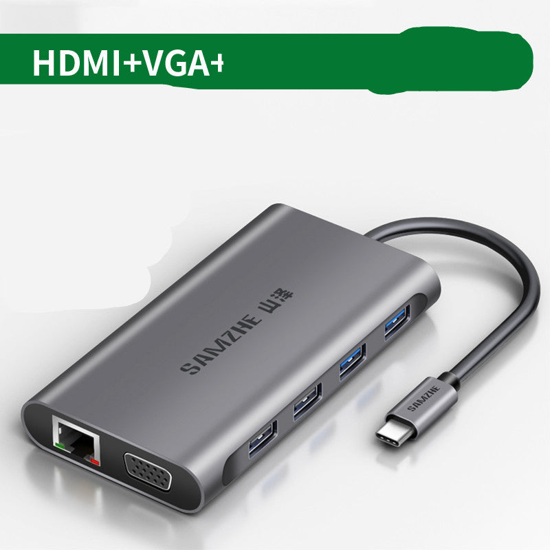USB-C Multi-Port Expansion Dock – 7-in-1 Hub with 4K HDMI, 3×USB 3.0, SD/MicroSD, 100W PDUSB-C Multi-Port Expansion Dock – 7-in-1 Hub with 4K HDMI, 3×USB 3.0, SD/MicroSD, 100W PD