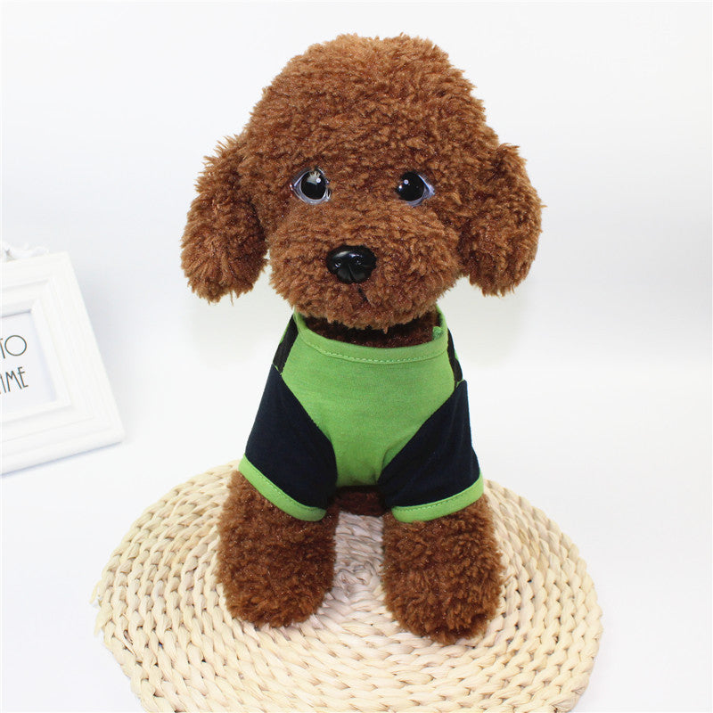 Cartoon Print Spring/Summer Dog T-Shirt – Teddy/Bichon Pet Costume