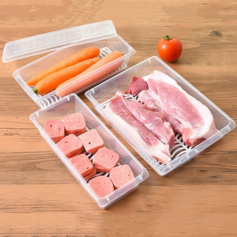 Fresh-Keeping Boxed Fish And Fresh Fruits And Vegetables With Lid