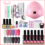 Uv Phototherapy Nail Polish Glue Nail Set