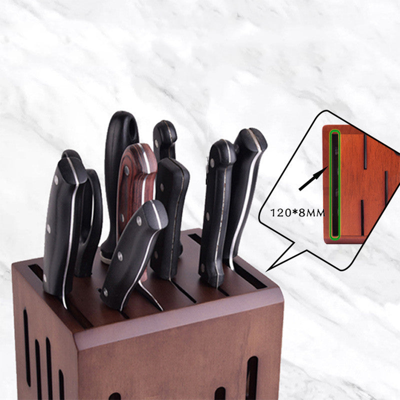 Wall-Mounted Ventilated Kitchen Knife Holder – Space-Saving & Hygienic Storage Solution