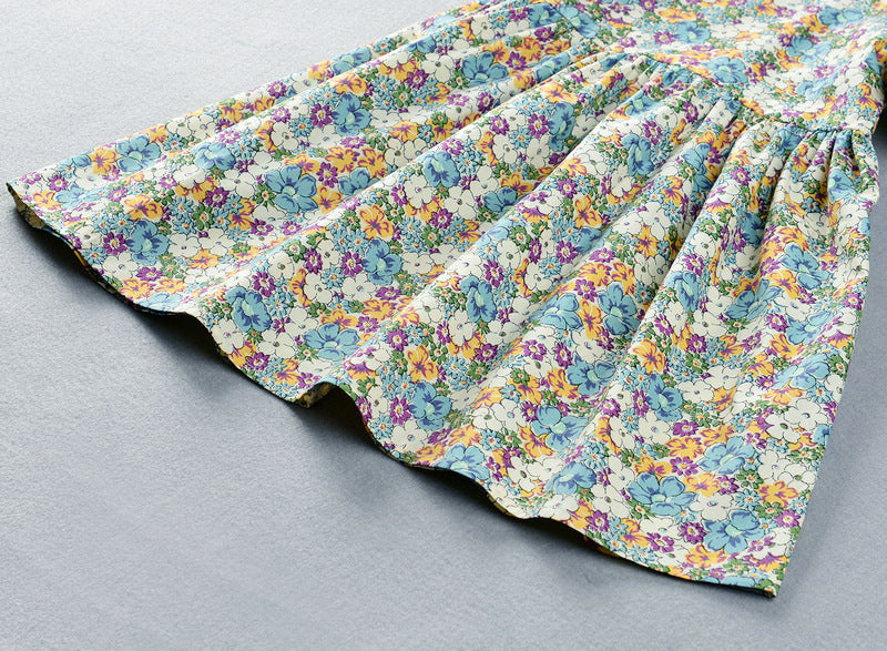 Girls Cotton Princess Dress Summer Floral Fit Regular