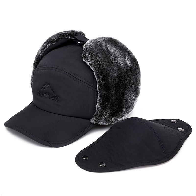 Warm Cotton-Padded Hats for the Elderly