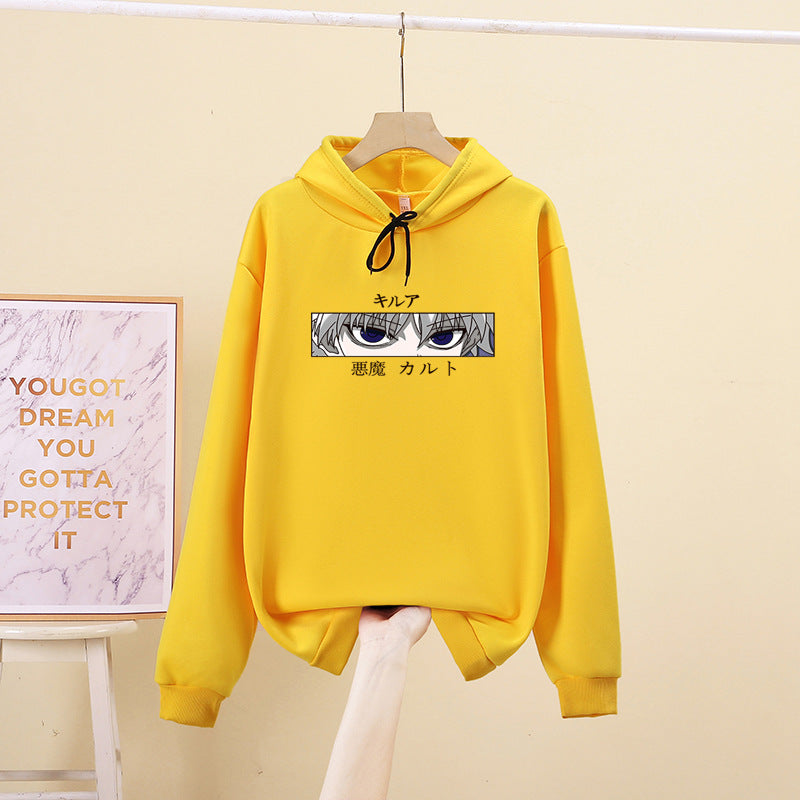 Women Loose Hoodie Milk Silk Polyester European Style