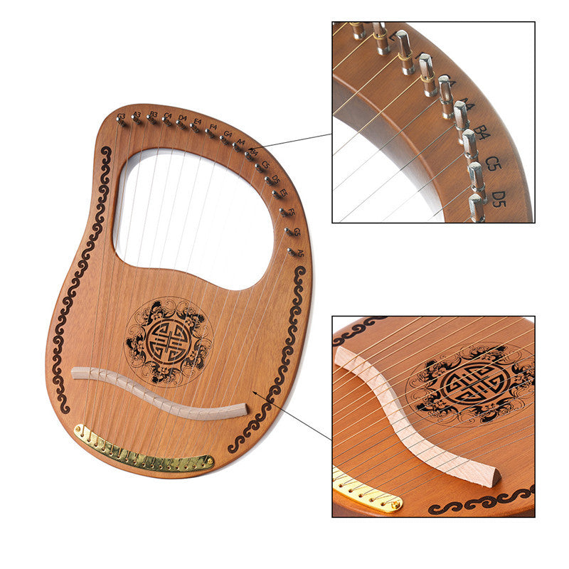16 String Harp Musical Instrument Portable