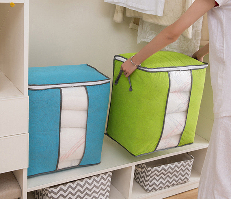 Colored Clothing & Quilt Storage Bags – Sorting Organizer with Zipper