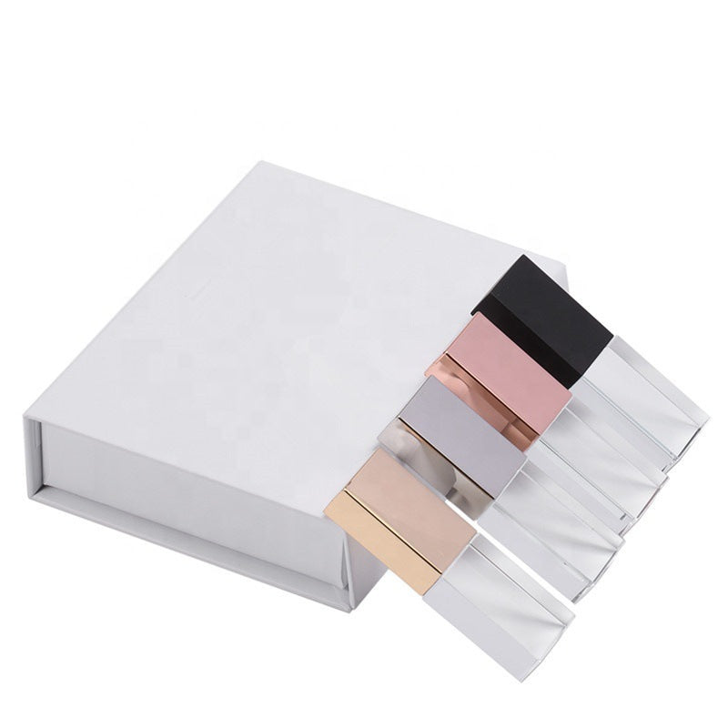 Crystal Transparent Glass USB Flash Drive – Personalized Creative Storage