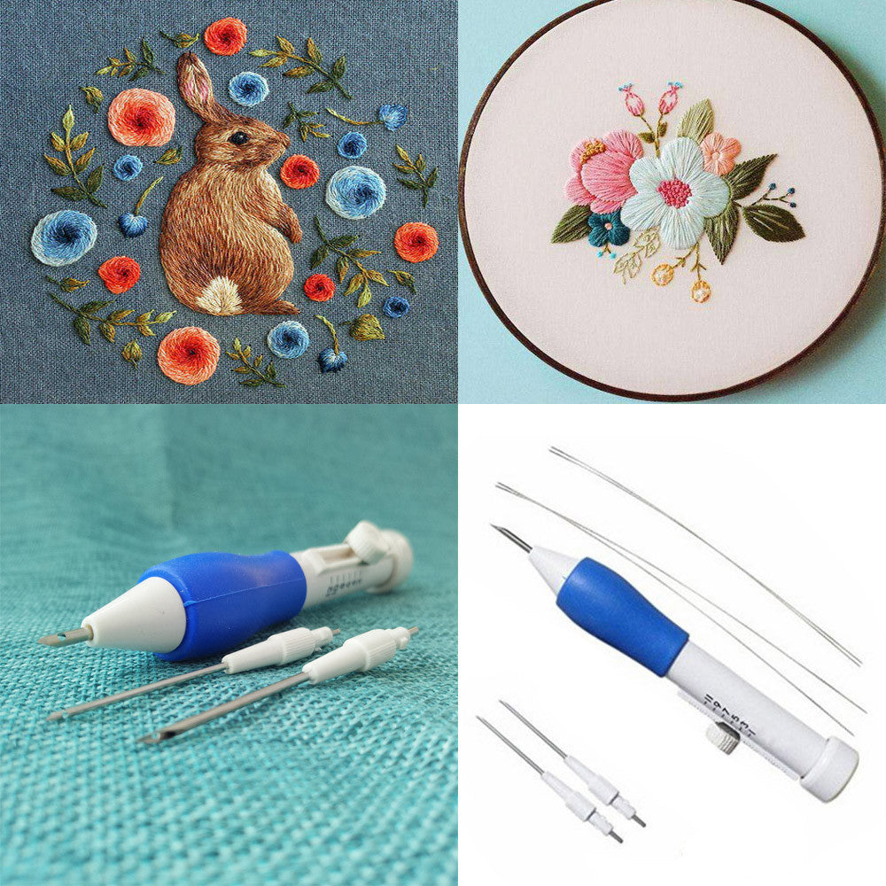 Soft Pottery Printed Crochet Set – Colorful Crochet & Knitting Tools