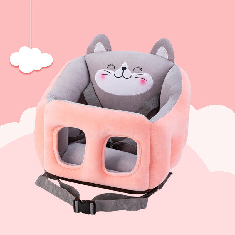 Unisex Kids Cartoon Portable Baby Dining Chair PP Cotton