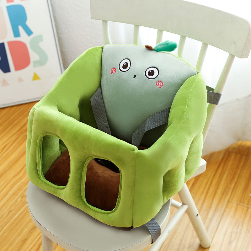 Unisex Kids Cartoon Portable Baby Dining Chair PP Cotton