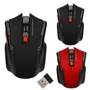 2.4G Wireless Gaming Mouse – Adjustable DPI, Rechargeable, Ergonomic (USB Receiver)