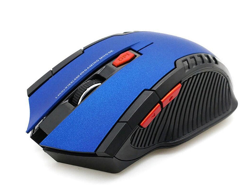 2.4G Wireless Gaming Mouse – Adjustable DPI, Rechargeable, Ergonomic (USB Receiver)