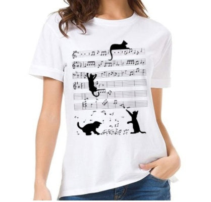 Unisex Printed Loose Cotton T Shirt Regular Fit Casual