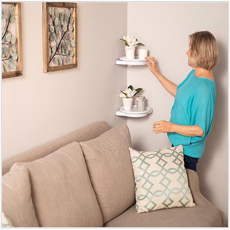 360-Degree Rotating Storage Rack – Nail-Free Kitchen and Bathroom Organizer
