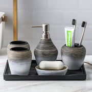Retro Brushed Bathroom Accessories Set – 6-Piece Vanity Collection