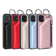 PU Leather Crossbody Wallet Phone Case with Strap Cord and Coin Purse