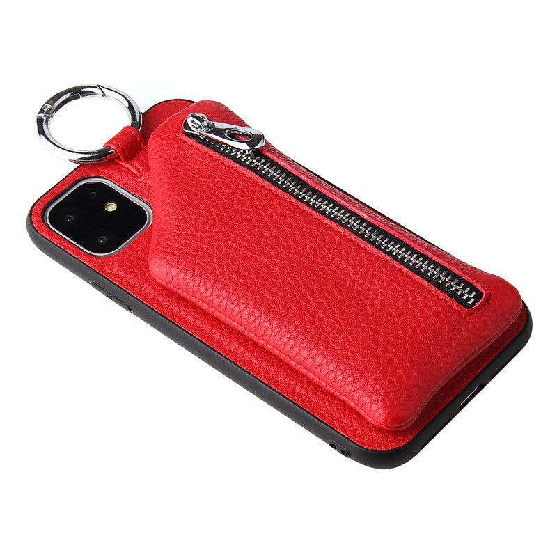 PU Leather Crossbody Wallet Phone Case with Strap Cord and Coin Purse